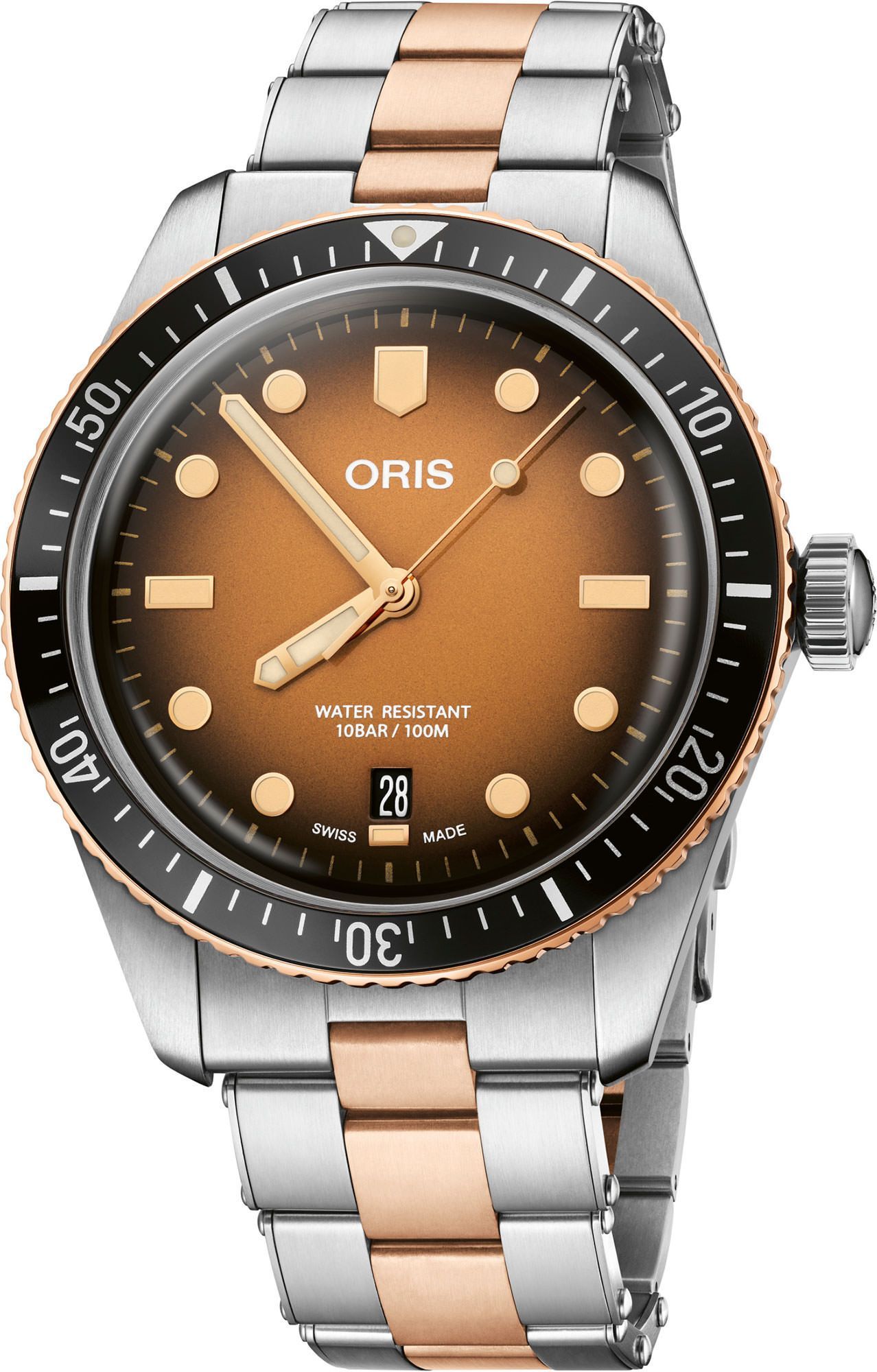 Oris Divers Divers Sixty-Five Brown Dial 40 mm Automatic Watch For Men - 1