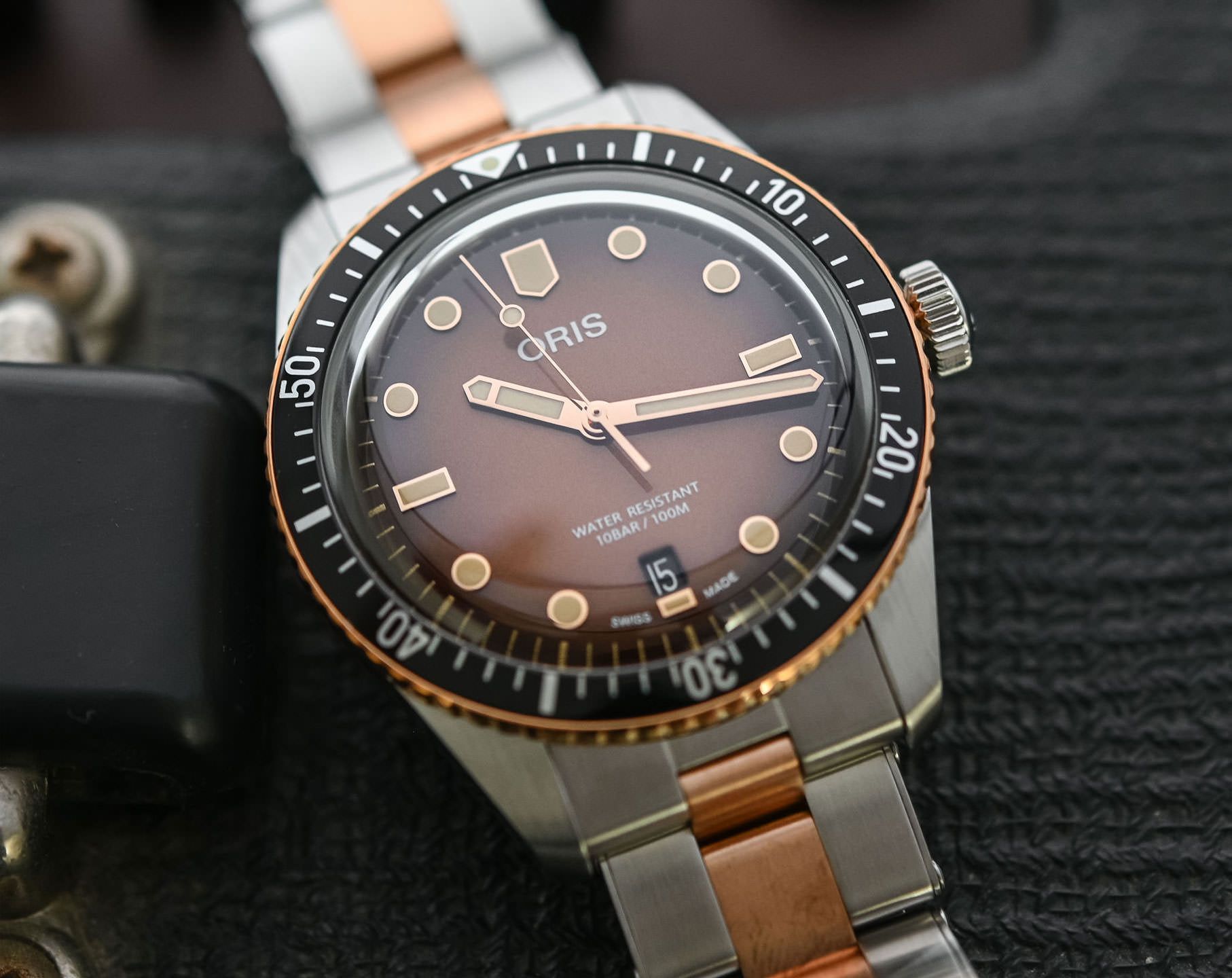Oris Divers Divers Sixty-Five Brown Dial 40 mm Automatic Watch For Men - 3