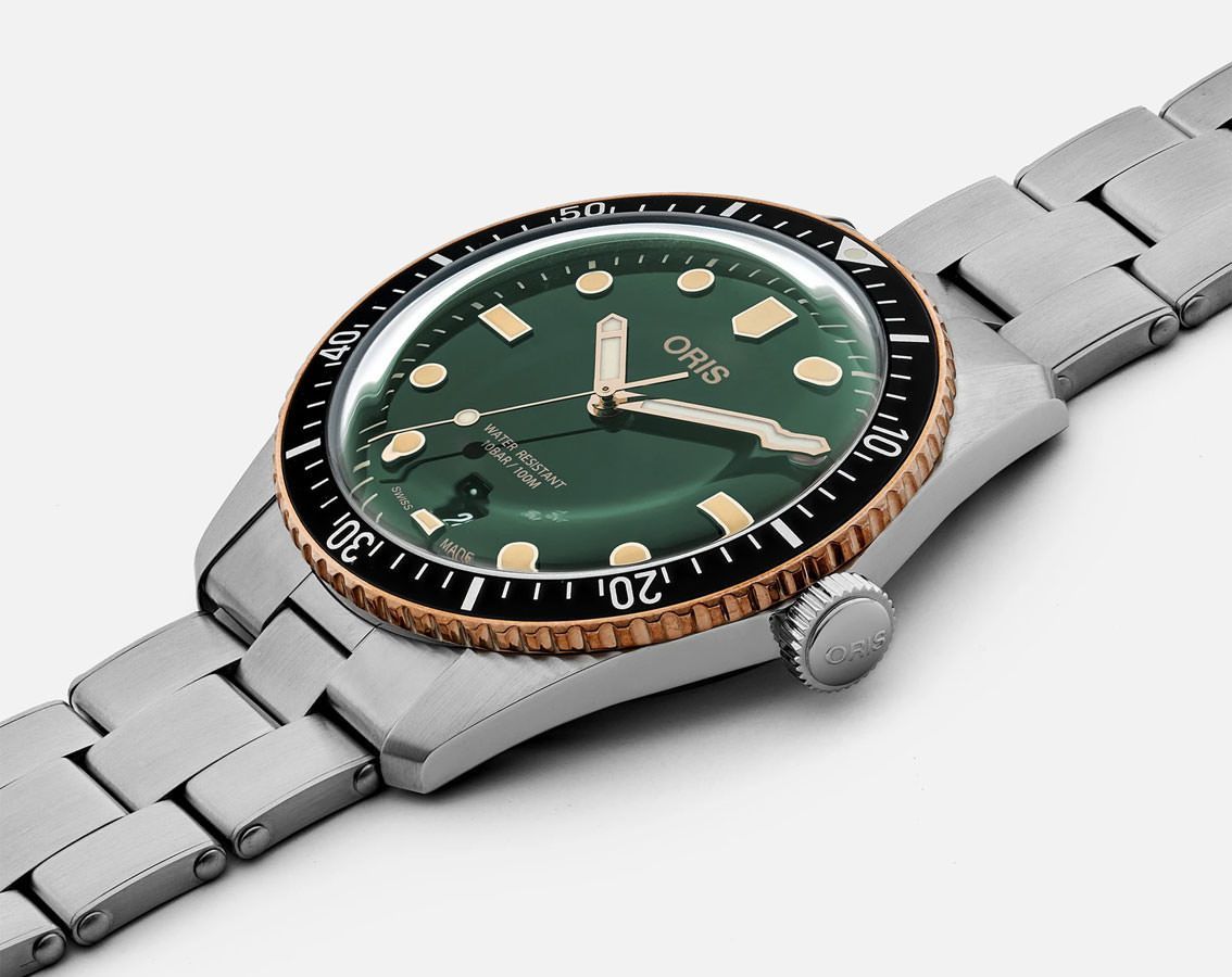 Oris Divers Sixty Five 40 mm Watch in Green Dial