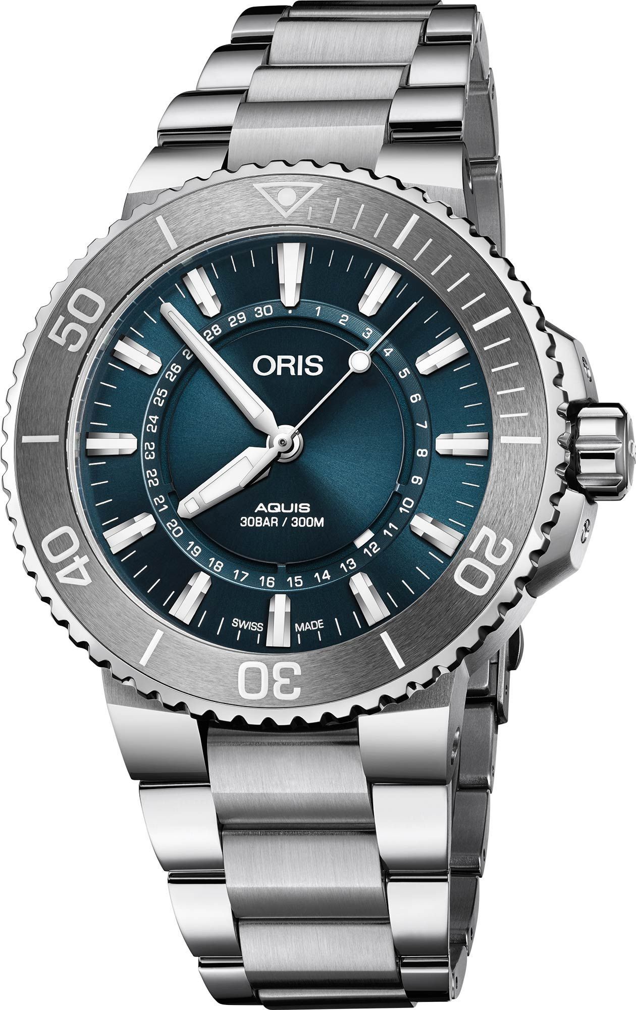 Oris Diving Aquis Date Blue Dial 43.50 mm Automatic Watch For Men - 1