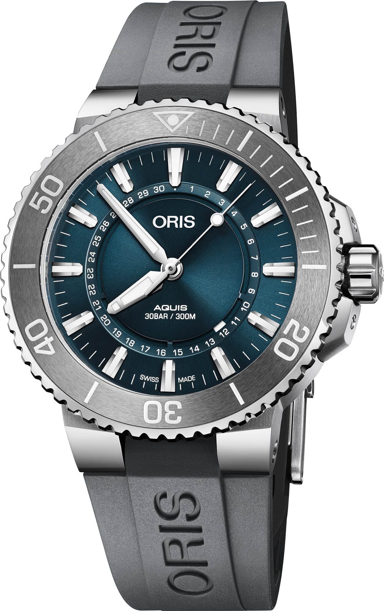 Oris Diving Aquis Date Blue Dial 43.50 mm Automatic Watch For Men - 1