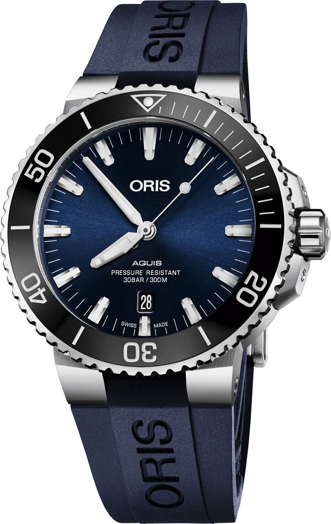 Oris Diving Aquis Date Blue Dial 43.5 mm Automatic Watch For Men - 1