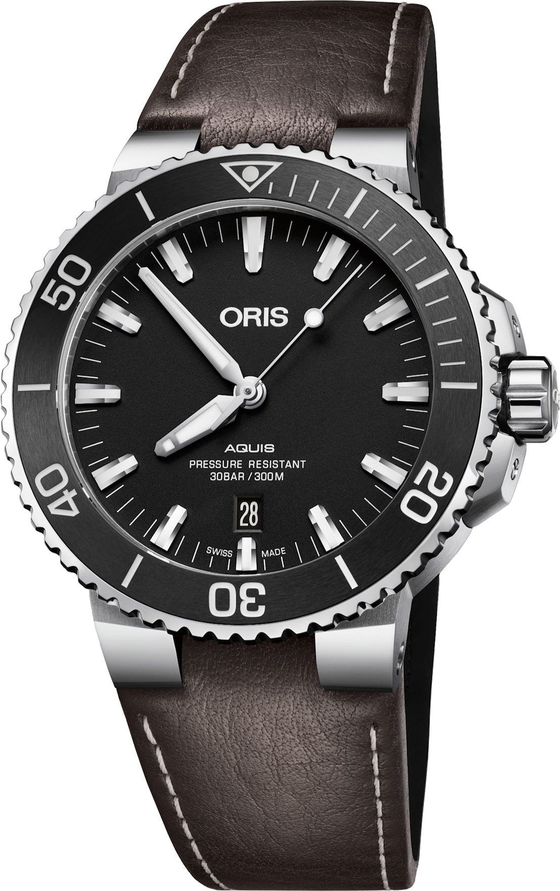 Oris Diving Aquis Date Black Dial 43.5 mm Automatic Watch For Men - 1