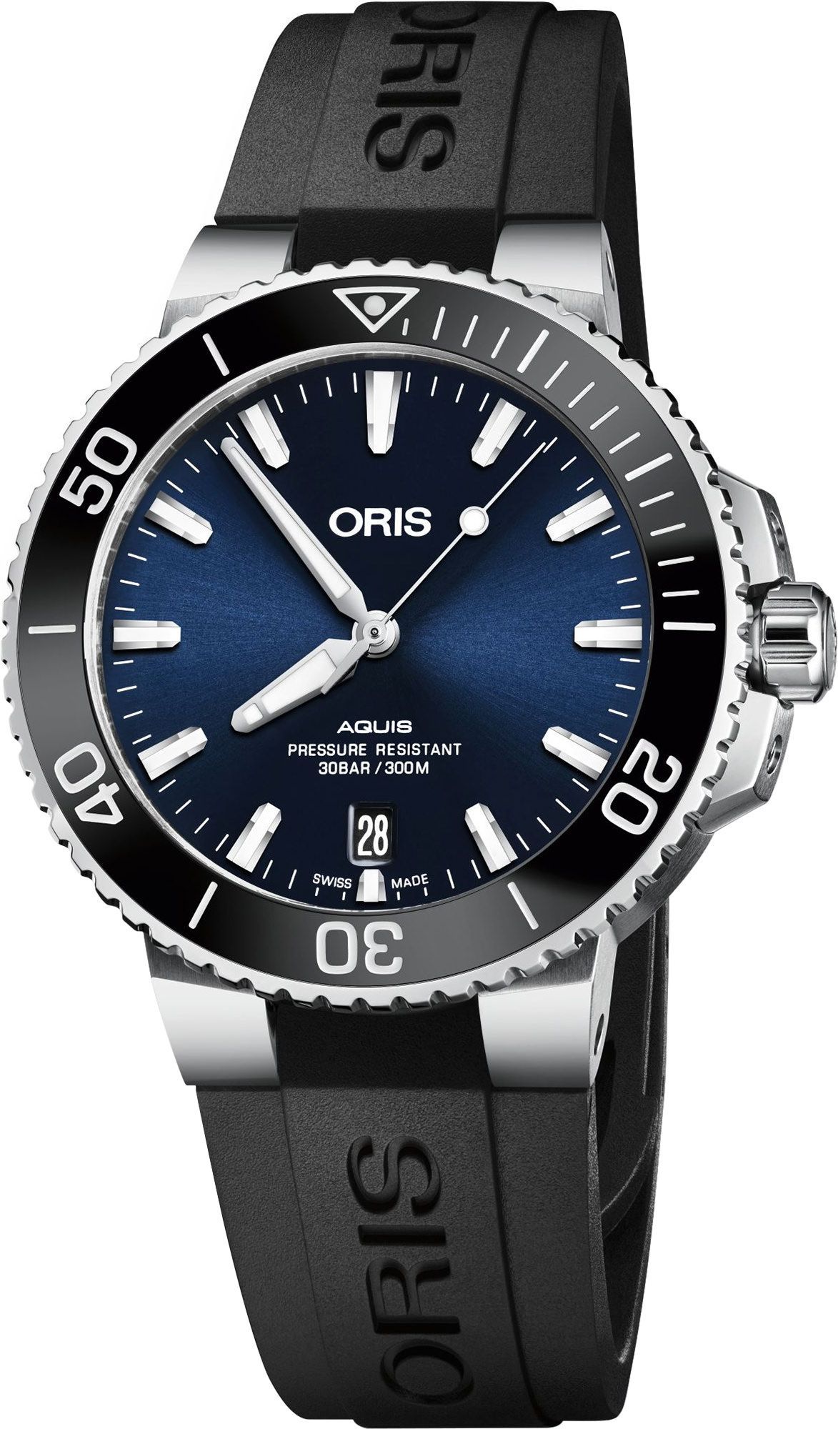 Oris Diving Aquis Date Blue Dial 39.50 mm Automatic Watch For Men - 1
