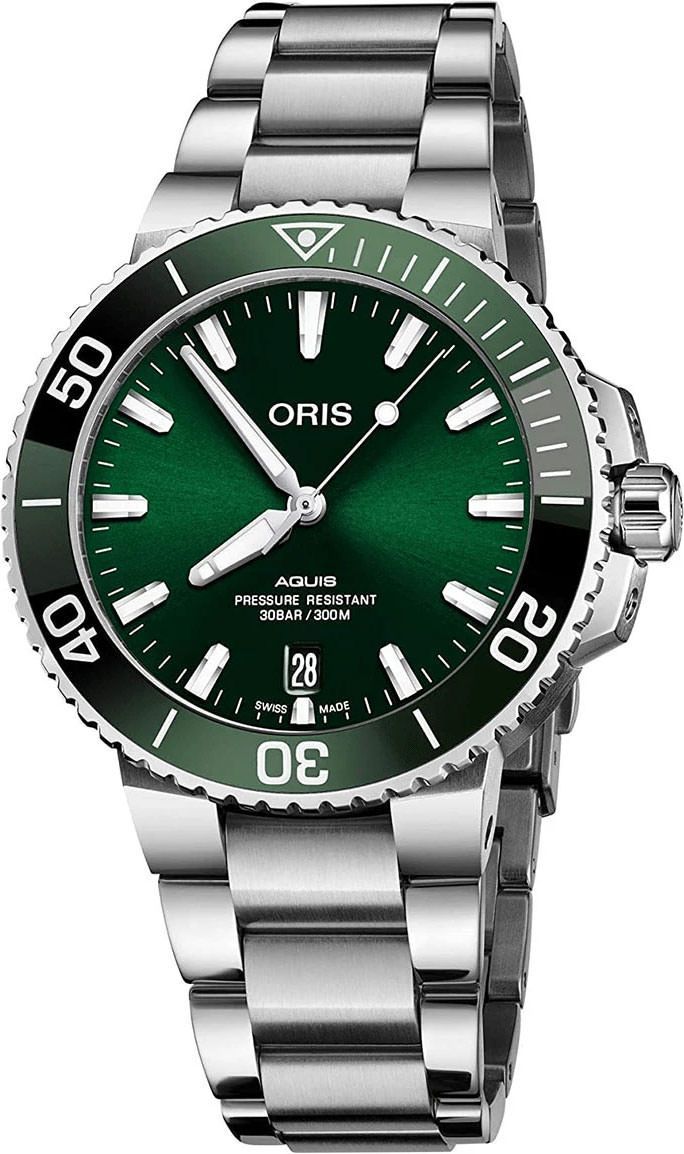Oris Aquis Aquis Date Green Dial 41.50 mm Automatic Watch For Men - 1