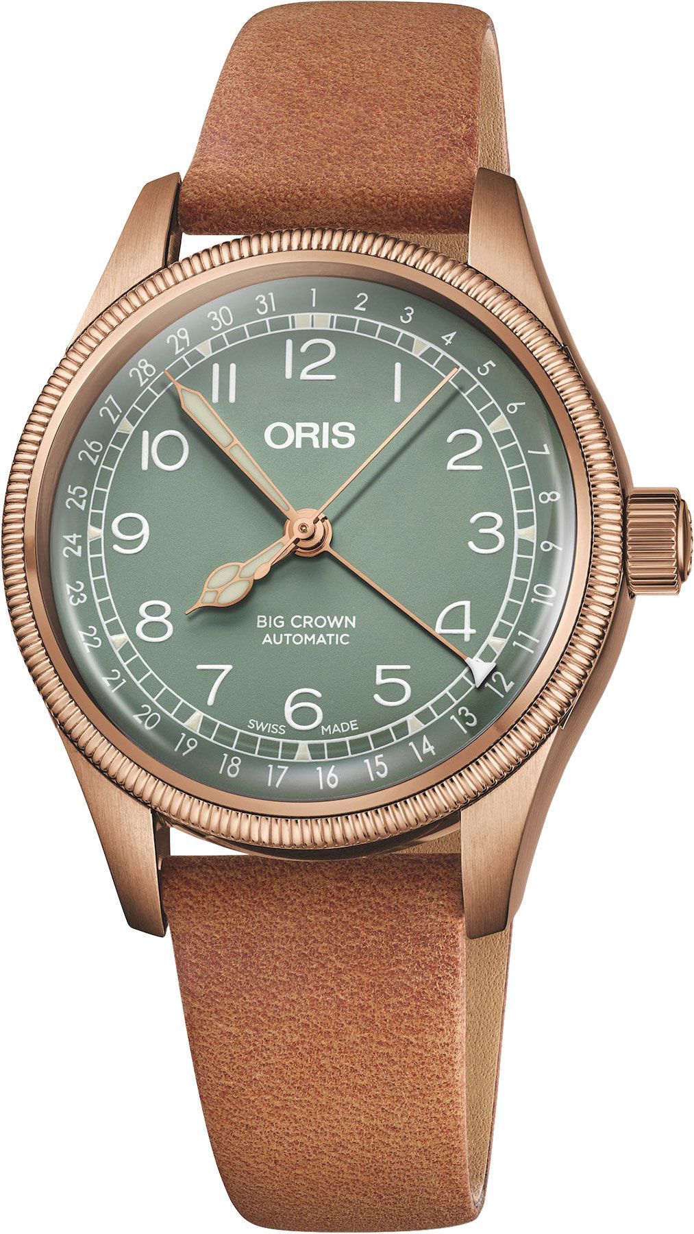Oris Diving Big Crown Green Dial 36 mm Automatic Watch For Women - 1