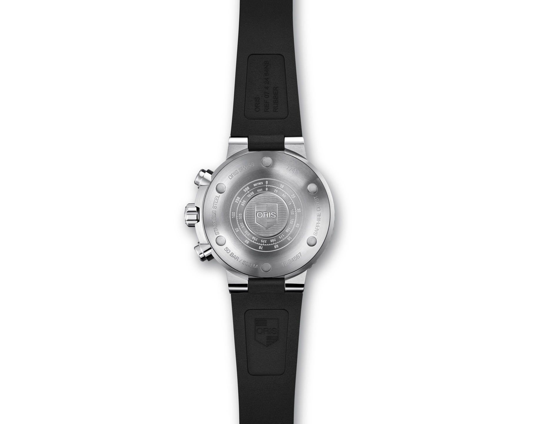 Oris Aquis Chronograph 45.5 mm Watch in Blue Dial For Men - 5