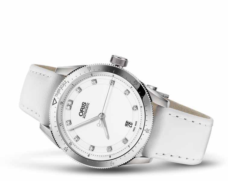 Oris Artix GT Artix GT Date, Diamonds White Dial 37 mm Automatic Watch For Women - 2