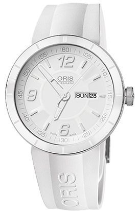 Oris Motor Sport  White Dial 43 mm Automatic Watch For Men - 1
