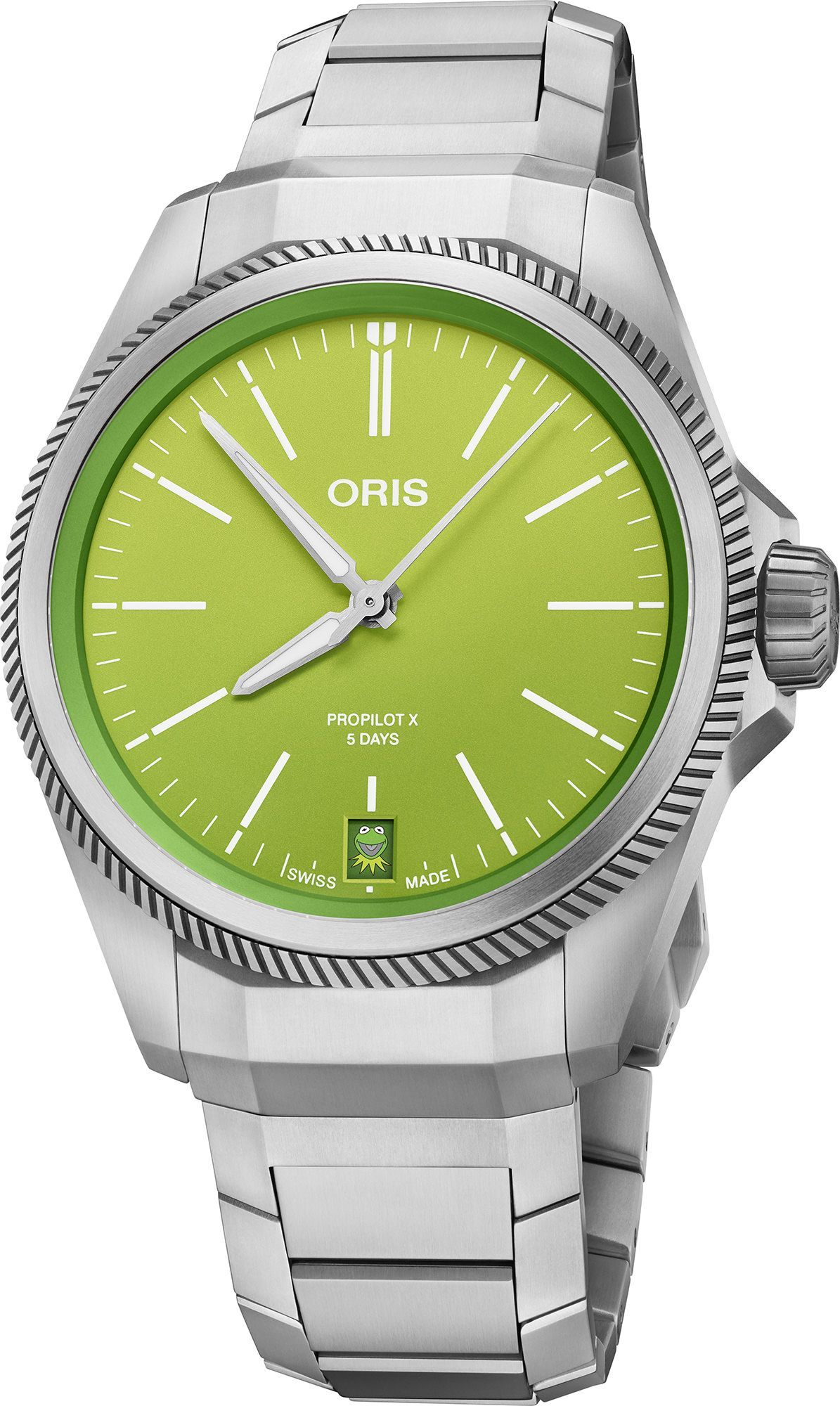 Oris ProPilot X ProPilot X Kermit Edition Green Dial 39 mm Automatic Watch For Men - 1