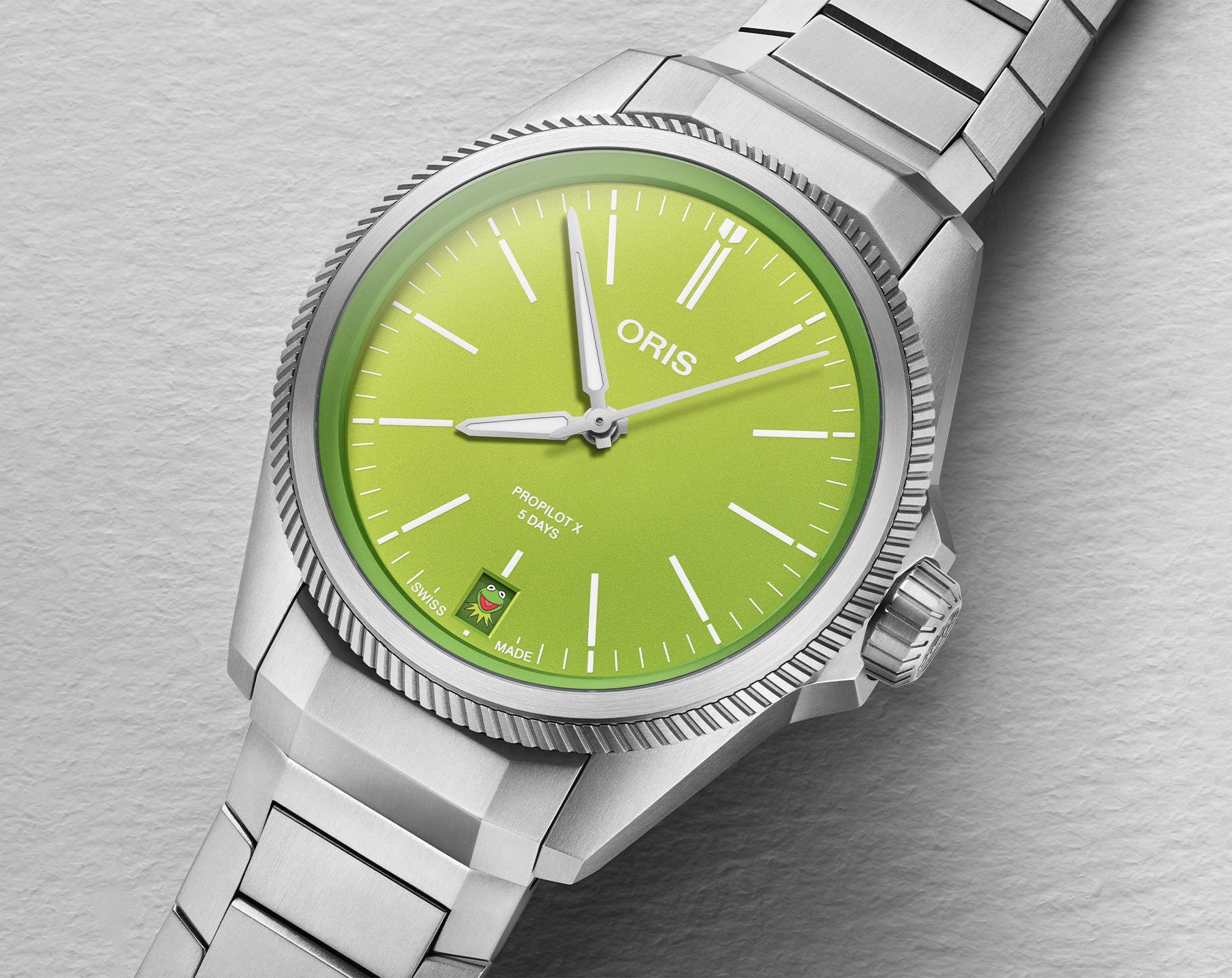 Oris ProPilot X ProPilot X Kermit Edition Green Dial 39 mm Automatic Watch For Men - 2