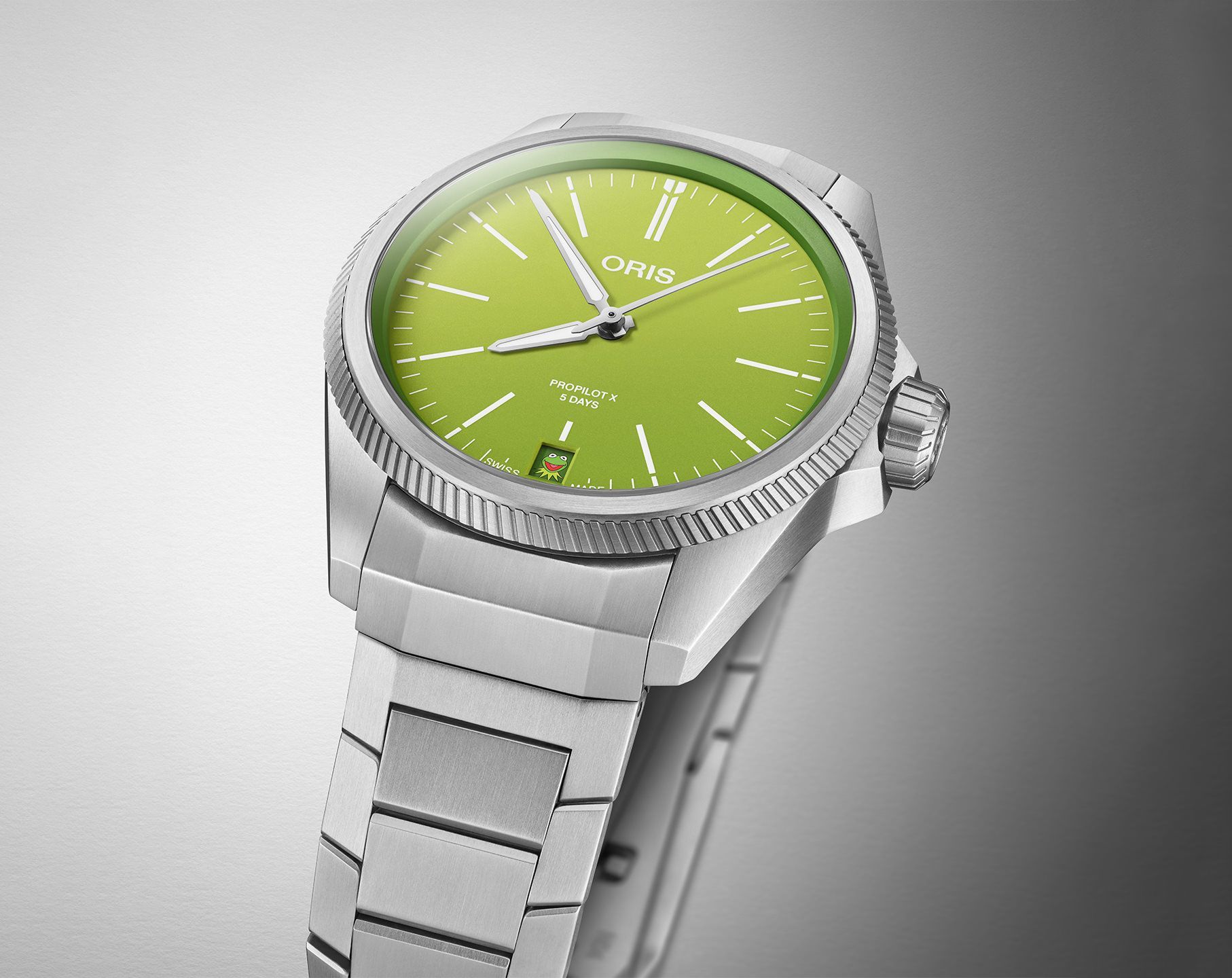 Oris ProPilot X ProPilot X Kermit Edition Green Dial 39 mm Automatic Watch For Men - 8
