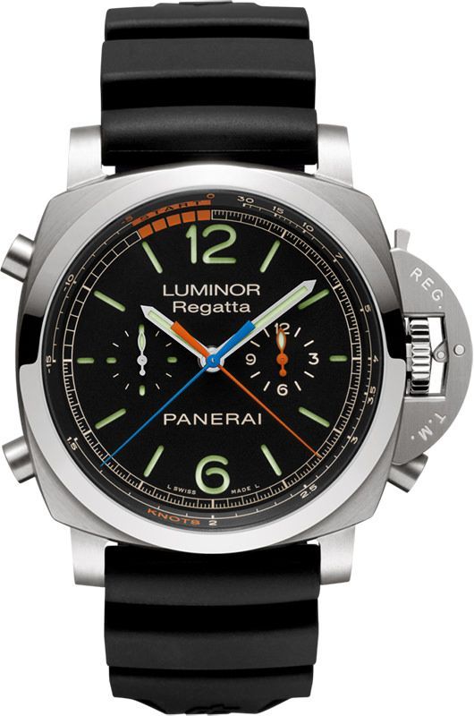 Panerai Luminor 3 Days Chrono Flyback Automatic Black Dial 47 mm Automatic Watch For Men - 1