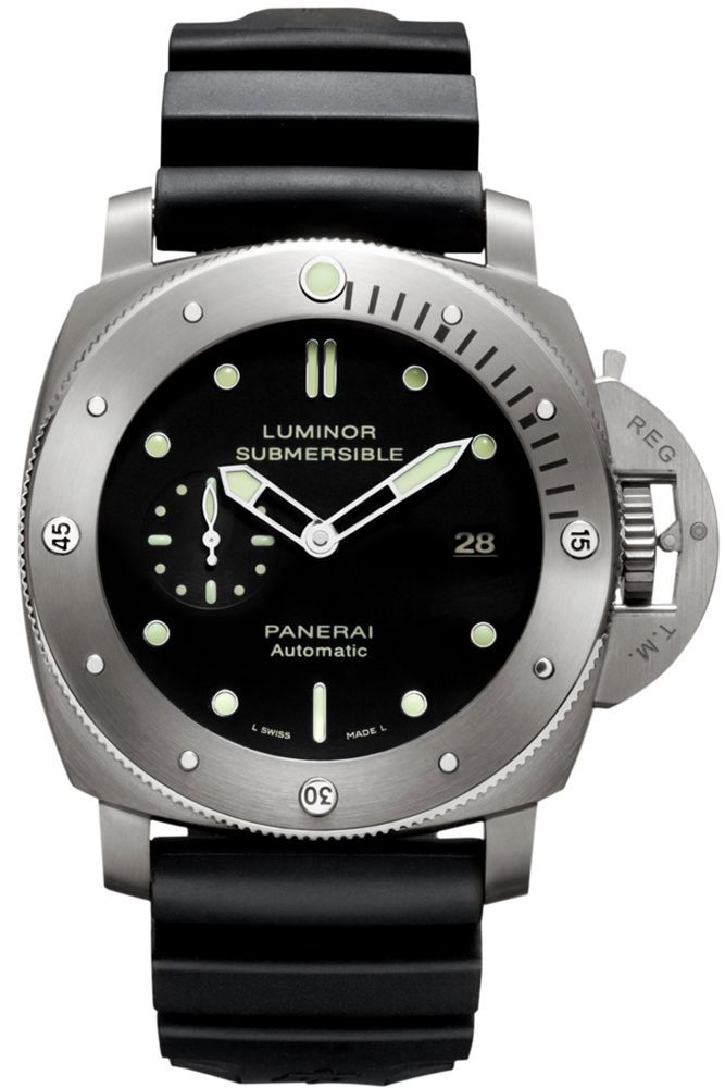 Panerai Luminor Submersible Black Dial 47 mm Automatic Watch For Men - 1