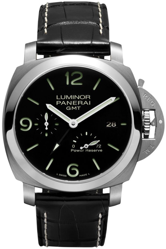 Panerai Luminor 3 Days GMT Automatic Black Dial 44 mm Automatic Watch For Men - 1