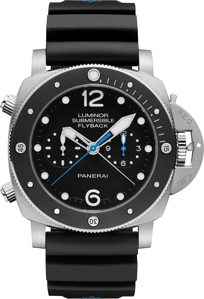 Panerai 3 Days Chrono Flyback Automatic 47 mm Watch in Black Dial For Men - 1