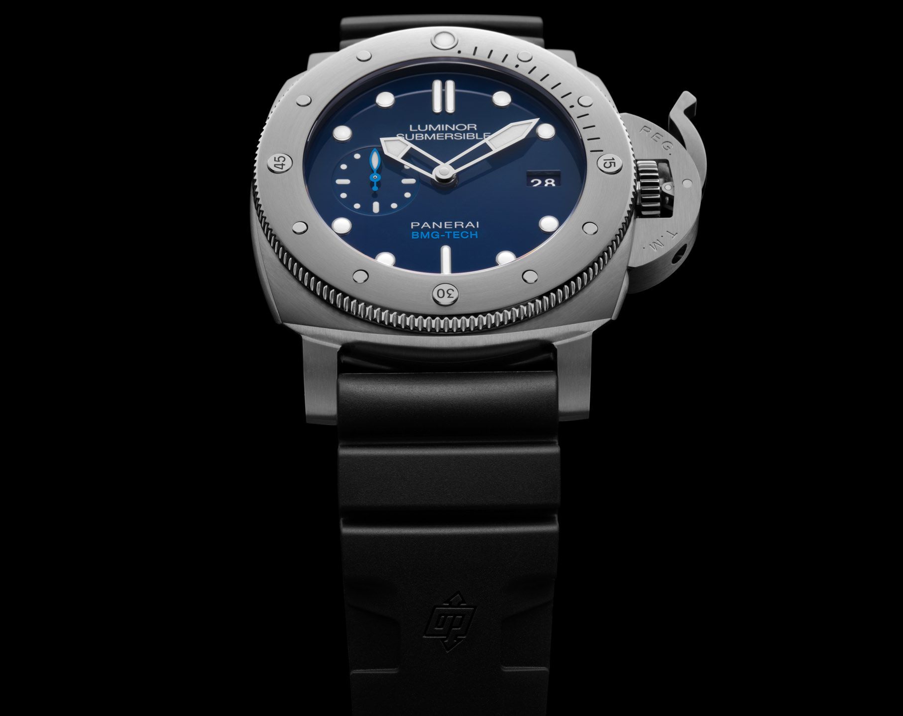 Panerai Submersible  Blue Dial 47 mm Automatic Watch For Men - 4