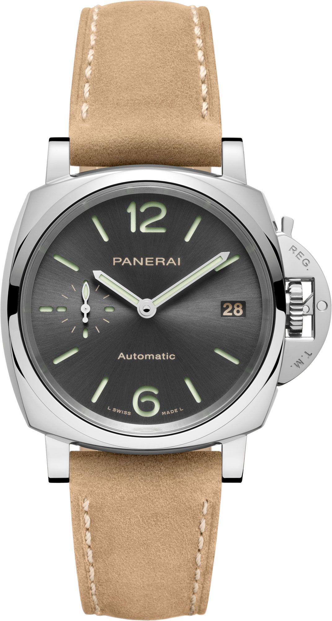 Panerai Luminor Due  Anthracite Dial 38 mm Automatic Watch For Men - 1