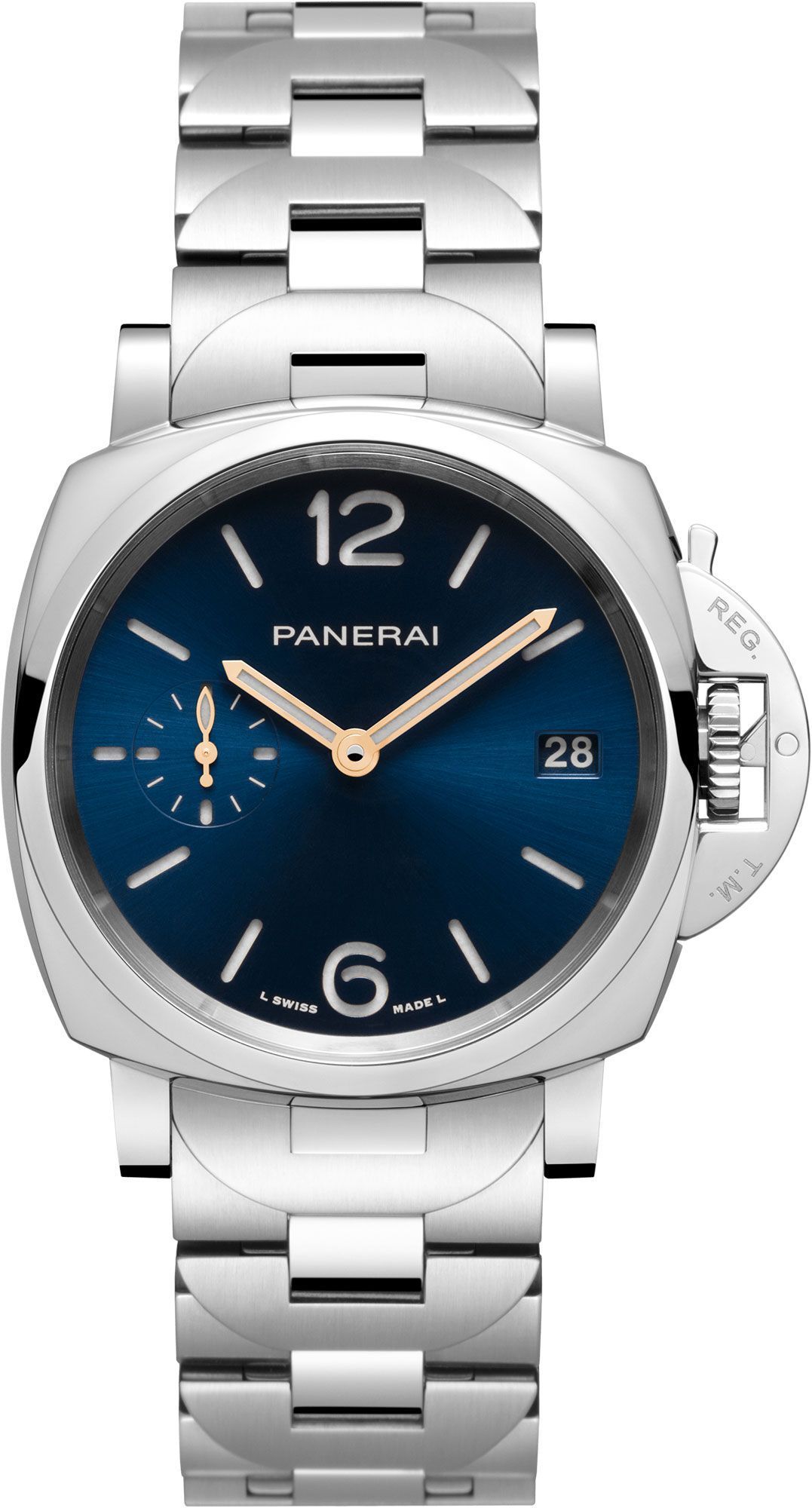 Panerai Luminor Due  Blue Dial 38 mm Automatic Watch For Women - 1