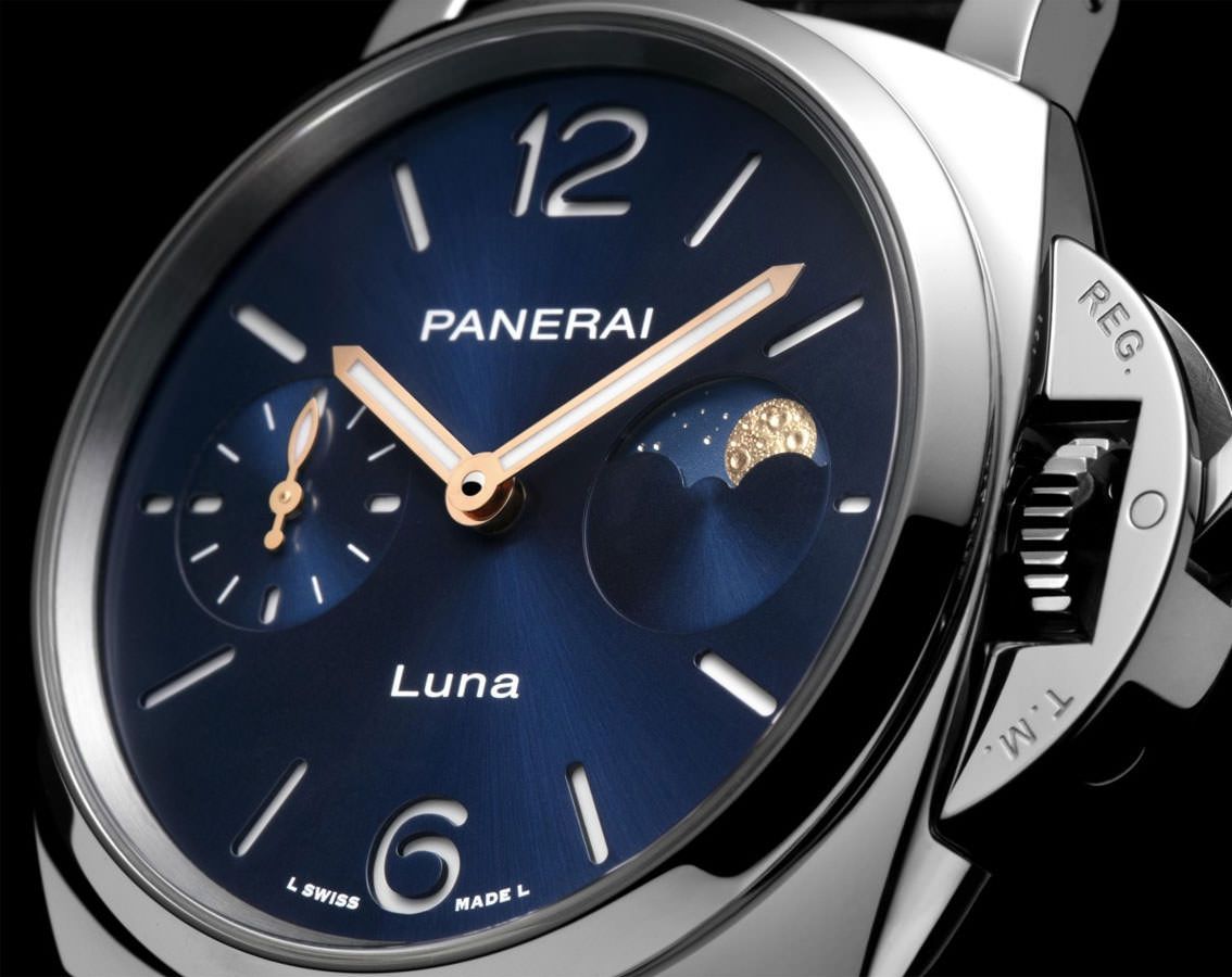 Panerai Luminor Due  Blue Dial 38 mm Automatic Watch For Women - 3