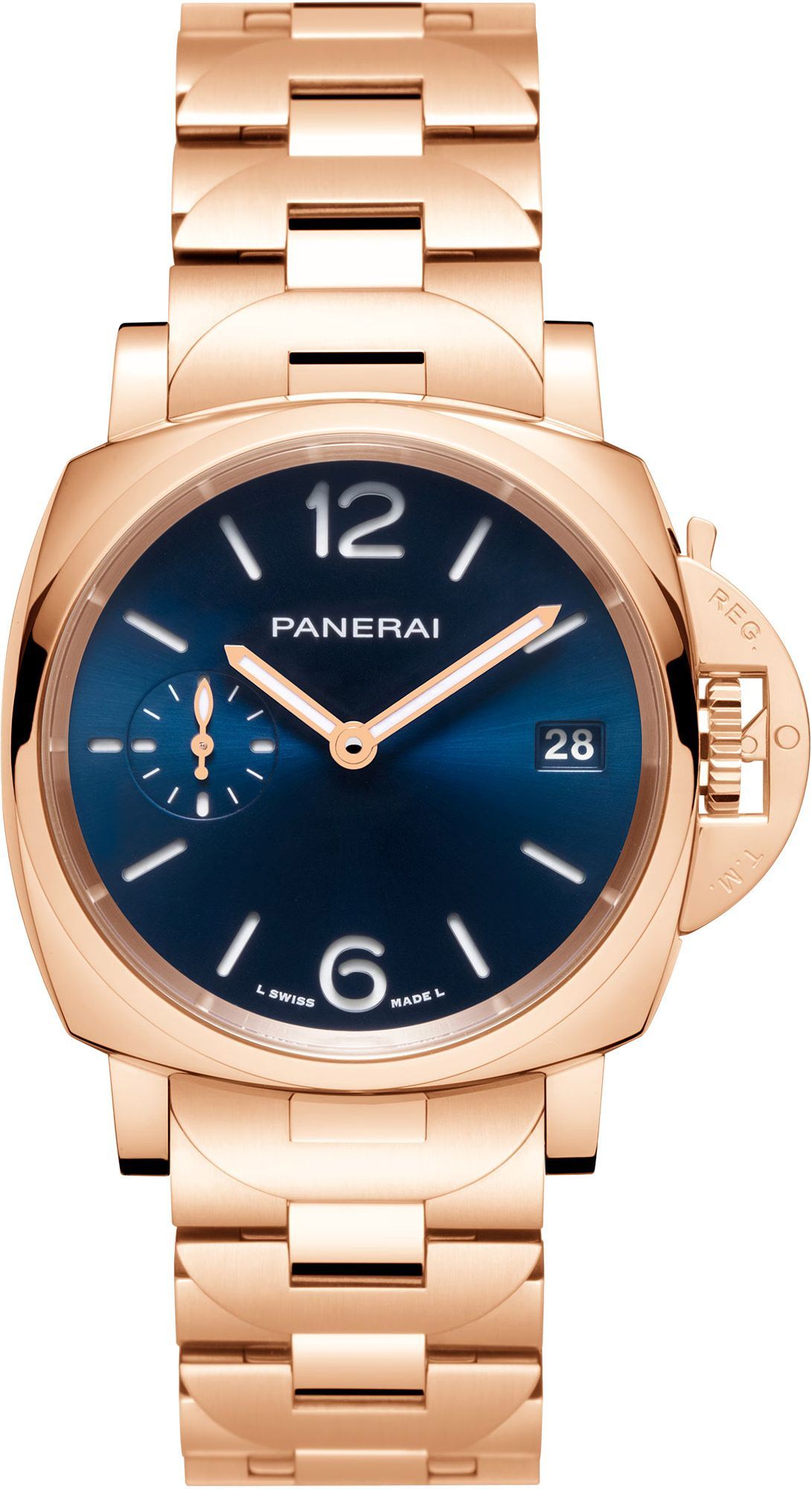 Panerai Luminor Due  Blue Dial 38 mm Automatic Watch For Unisex - 1