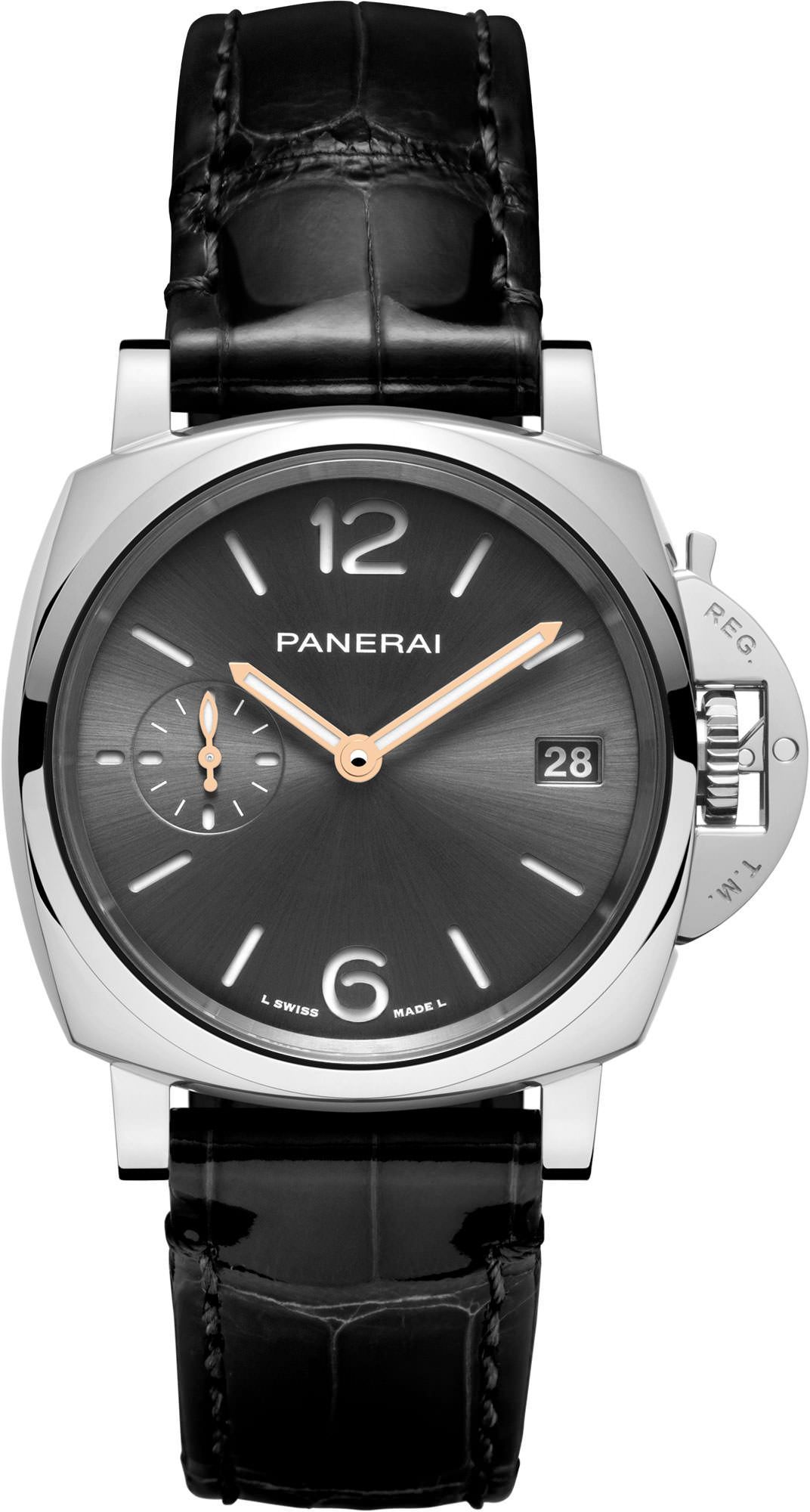 Panerai Luminor Due  Anthracite Dial 38 mm Automatic Watch For Unisex - 1