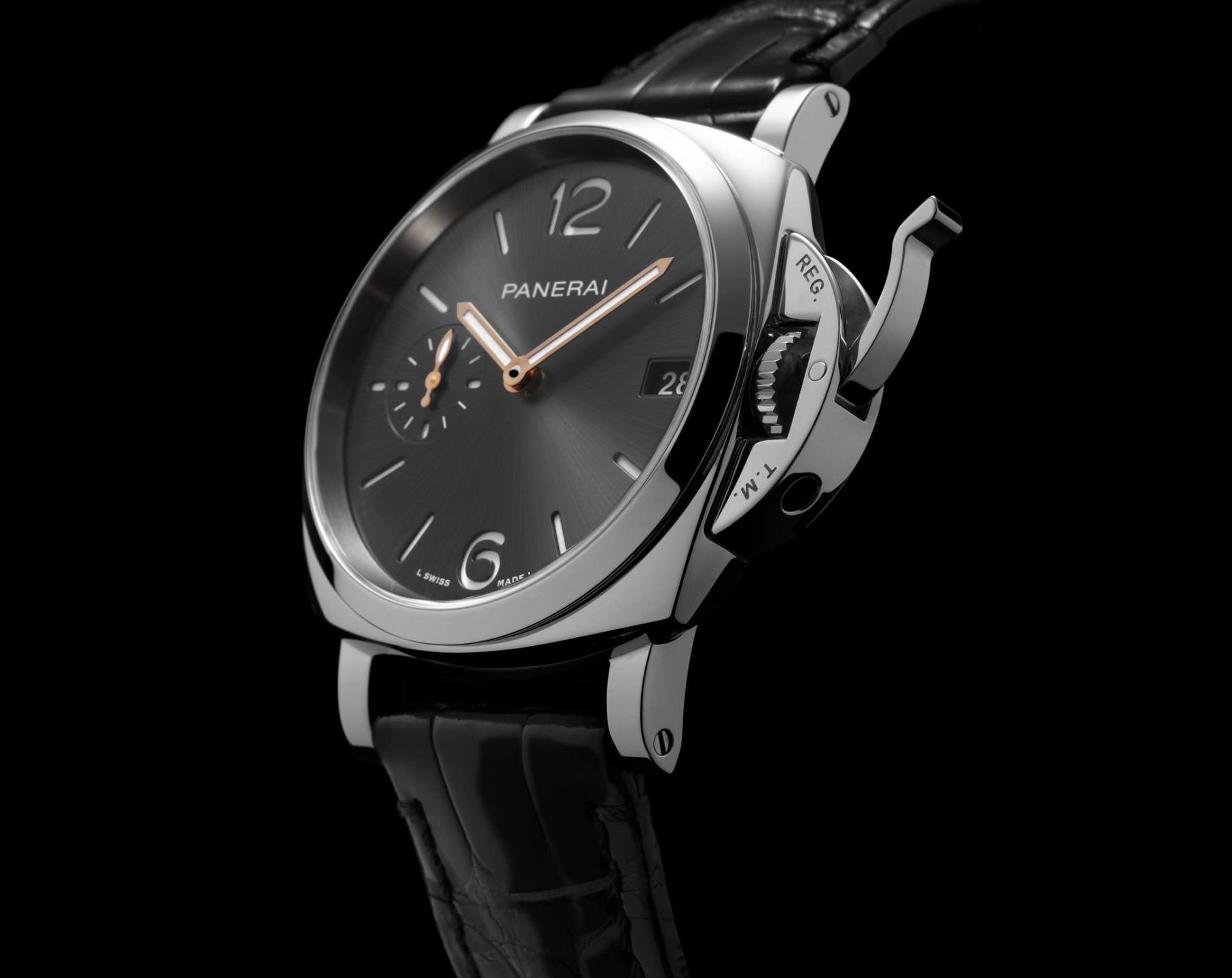 Panerai Luminor Due  Anthracite Dial 38 mm Automatic Watch For Unisex - 4