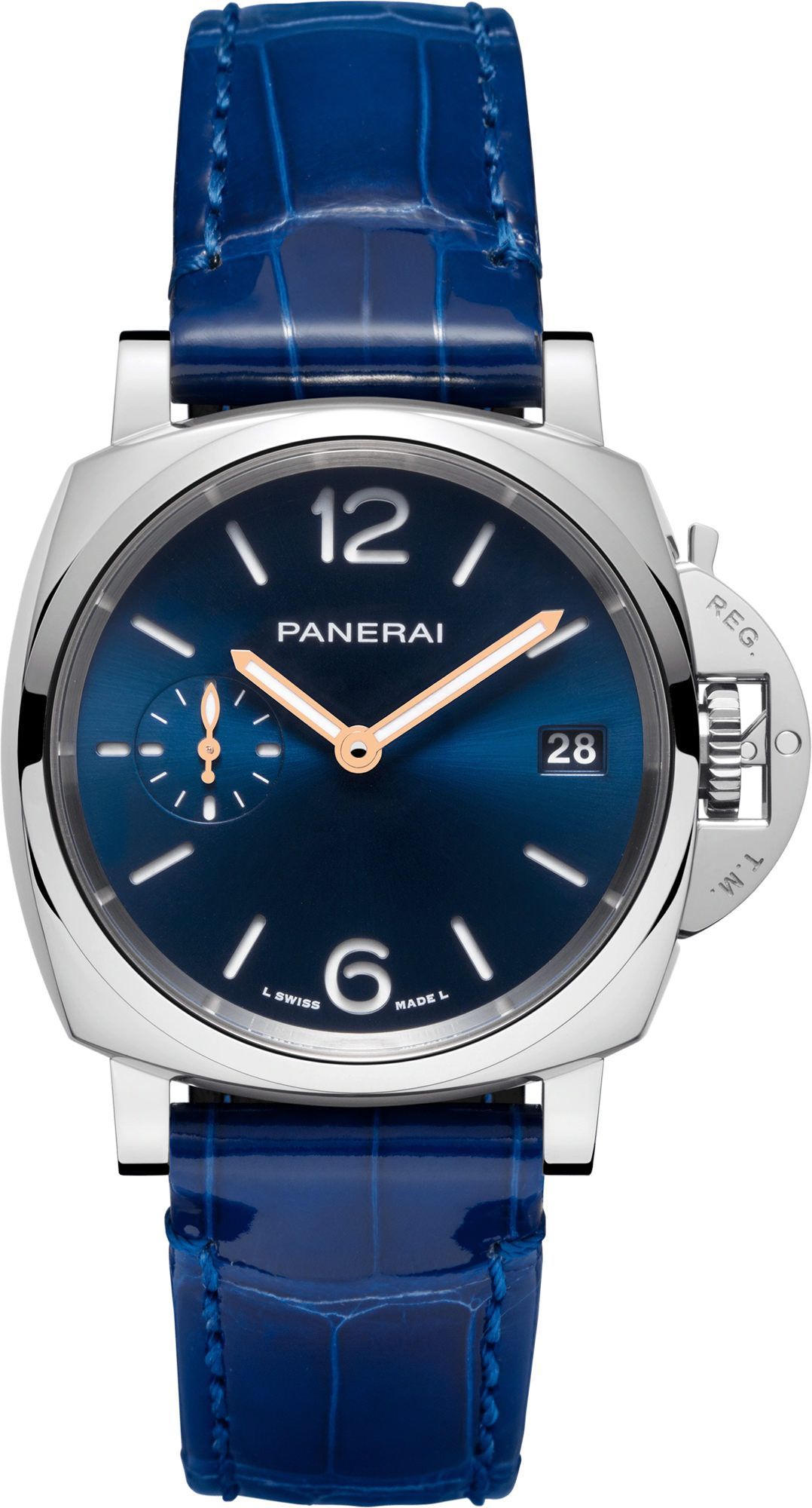 Panerai Luminor Due  Blue Dial 38 mm Automatic Watch For Women - 1