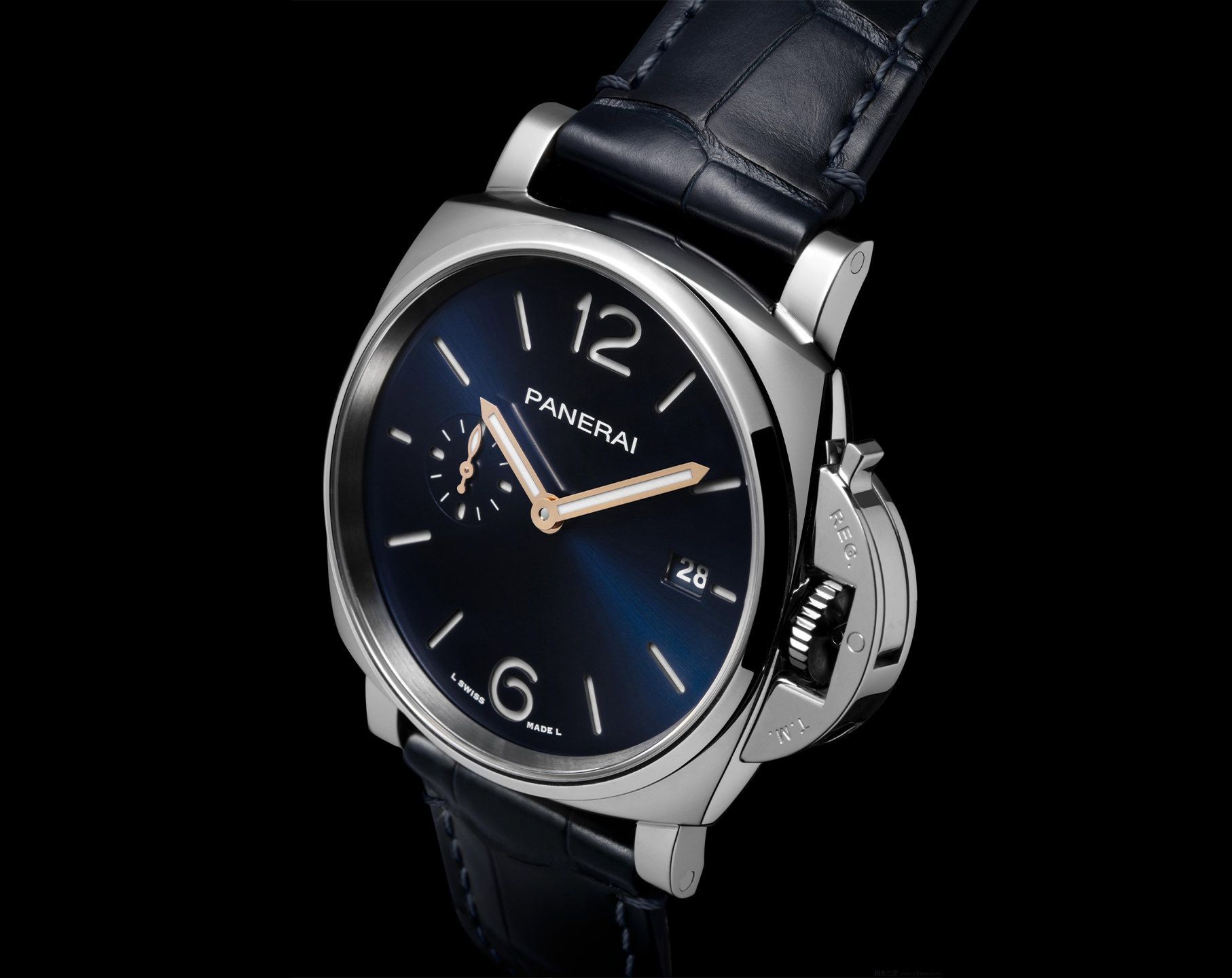 Panerai Luminor Due  Blue Dial 42 mm Automatic Watch For Men - 3