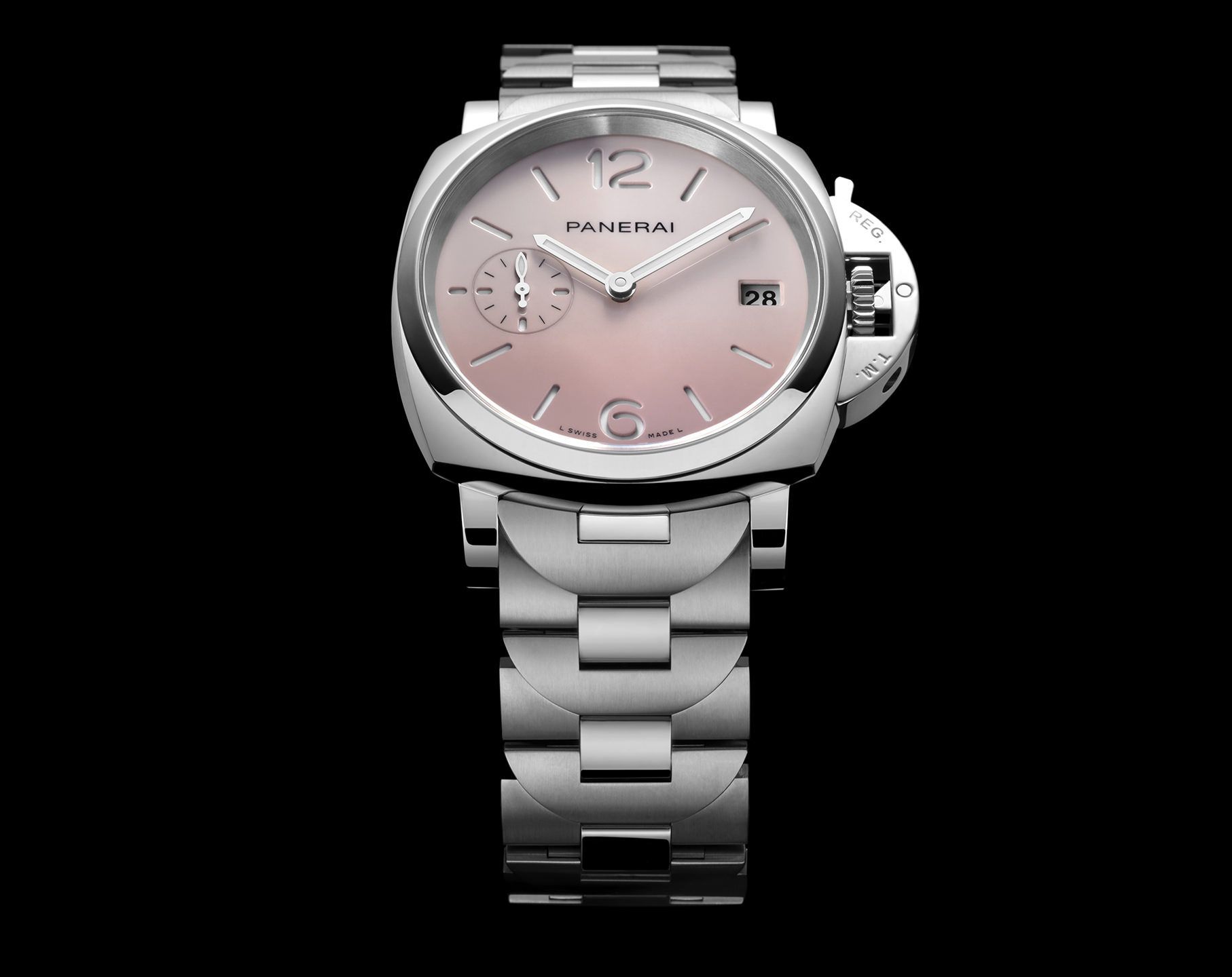 Panerai Luminor Due  Pink Dial 38 mm Automatic Watch For Unisex - 8