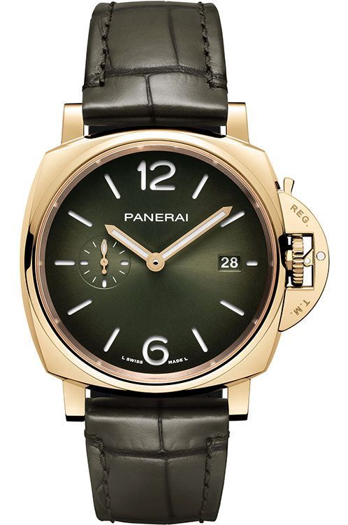 Panerai Luminor Due 42 mm Watch in Green Dial