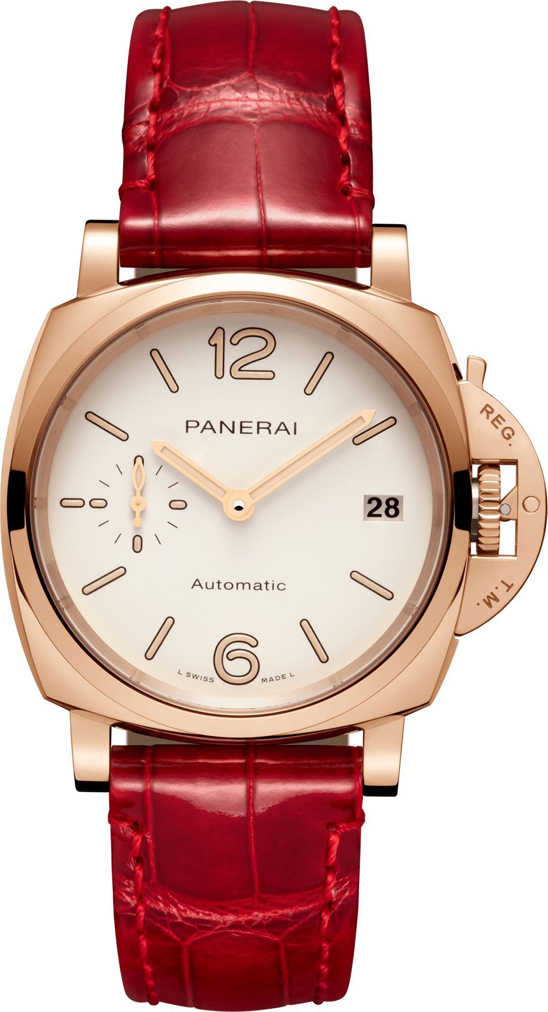 Panerai  38 mm Watch in White Dial For Women - 1