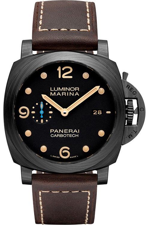 Panerai 3 Days Automatic 44 mm Watch in Black Dial