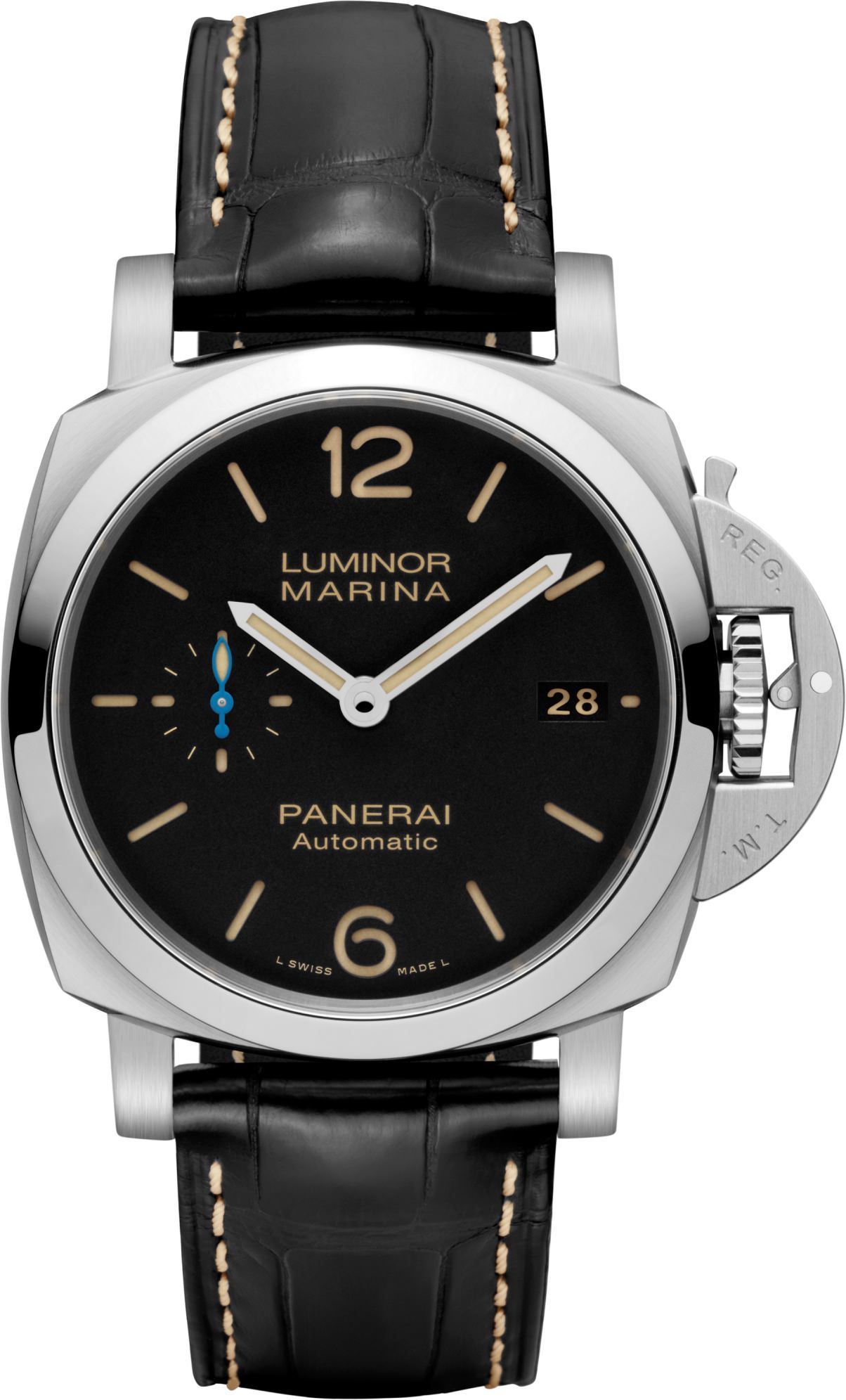 Panerai Luminor  Black Dial 42 mm Automatic Watch For Men - 1
