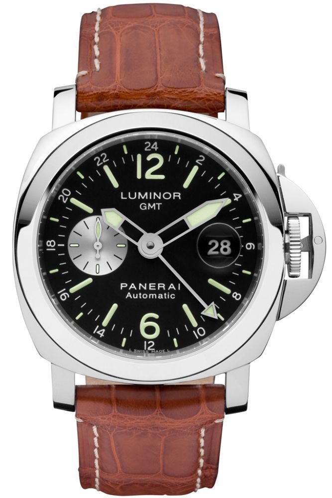 Panerai GMT 44 mm Watch in Black Dial For Men - 1