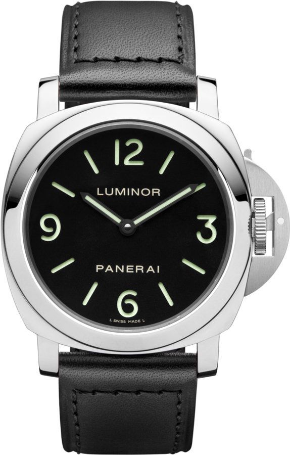 Panerai Luminor Base Black Dial 44 mm Manual Winding Watch For Men - 1