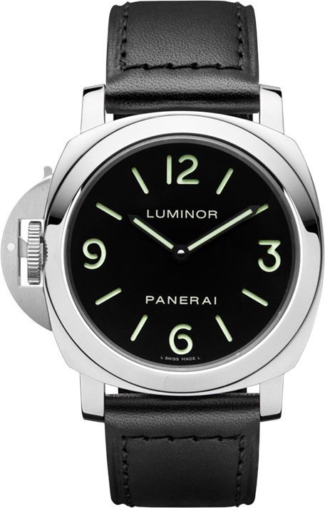 Panerai Luminor Base Left-Handed Black Dial 44 mm Automatic Watch For Men - 1