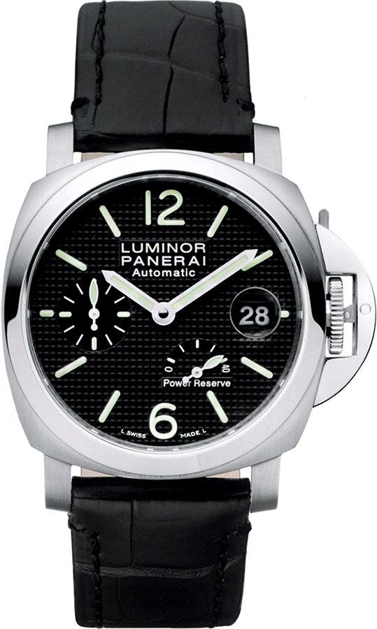 Panerai Luminor Power Reserve Black Dial 40 mm Automatic Watch For Men - 1