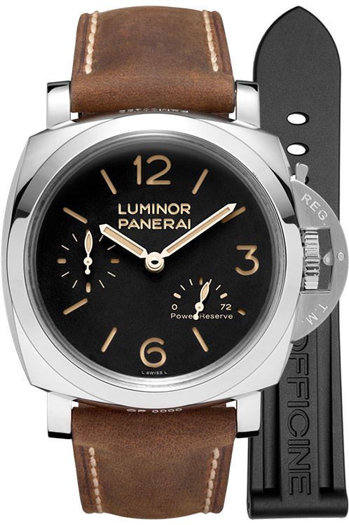 Panerai 3 Days Power Reserve 47 mm Watch in Black Dial