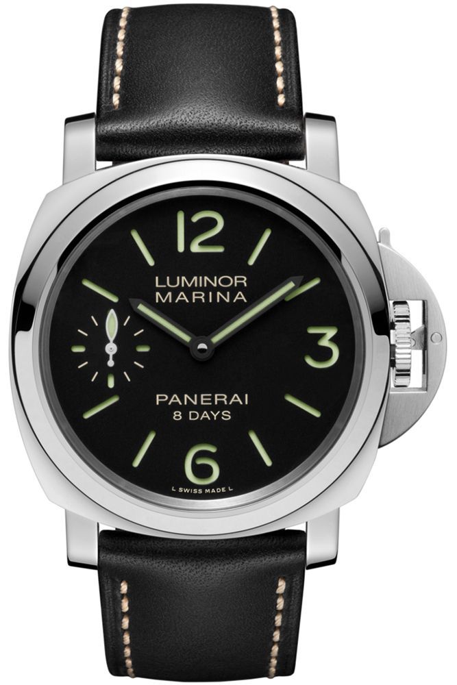 Panerai Marina 8 Days 44 mm Watch in Black Dial For Men - 1