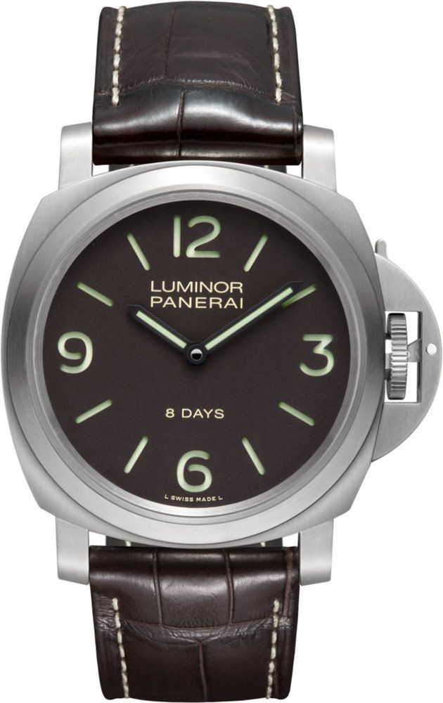 Panerai Luminor 8 Days Titiano Brown Dial 44 mm Manual Winding Watch For Men - 1
