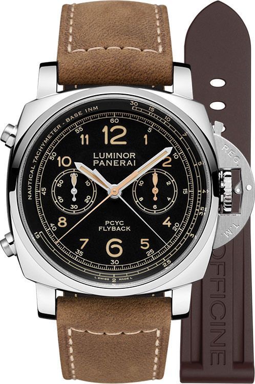 Panerai Pcyc 3 Days Chrono Flyback Automatic 44 mm Watch in Black Dial