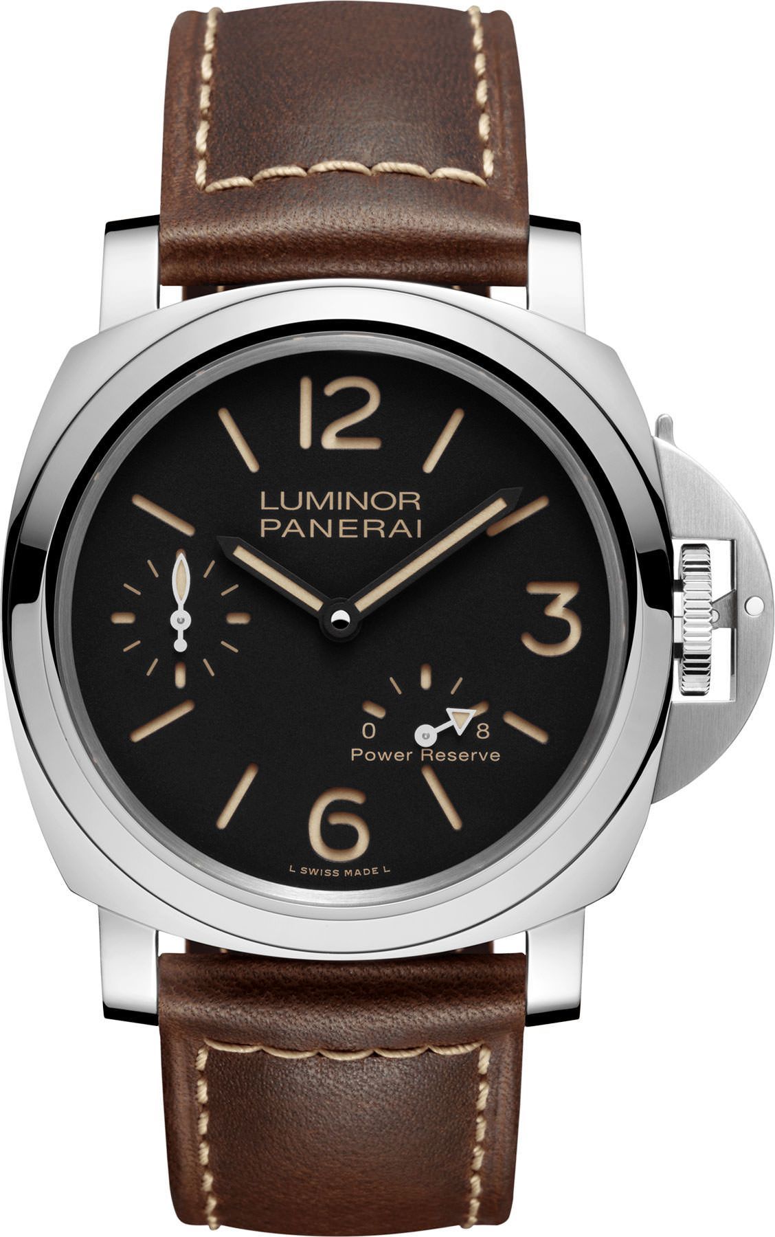 Panerai Luminor 8 Days Power Reserve Black Dial 44 mm Automatic Watch For Men - 1