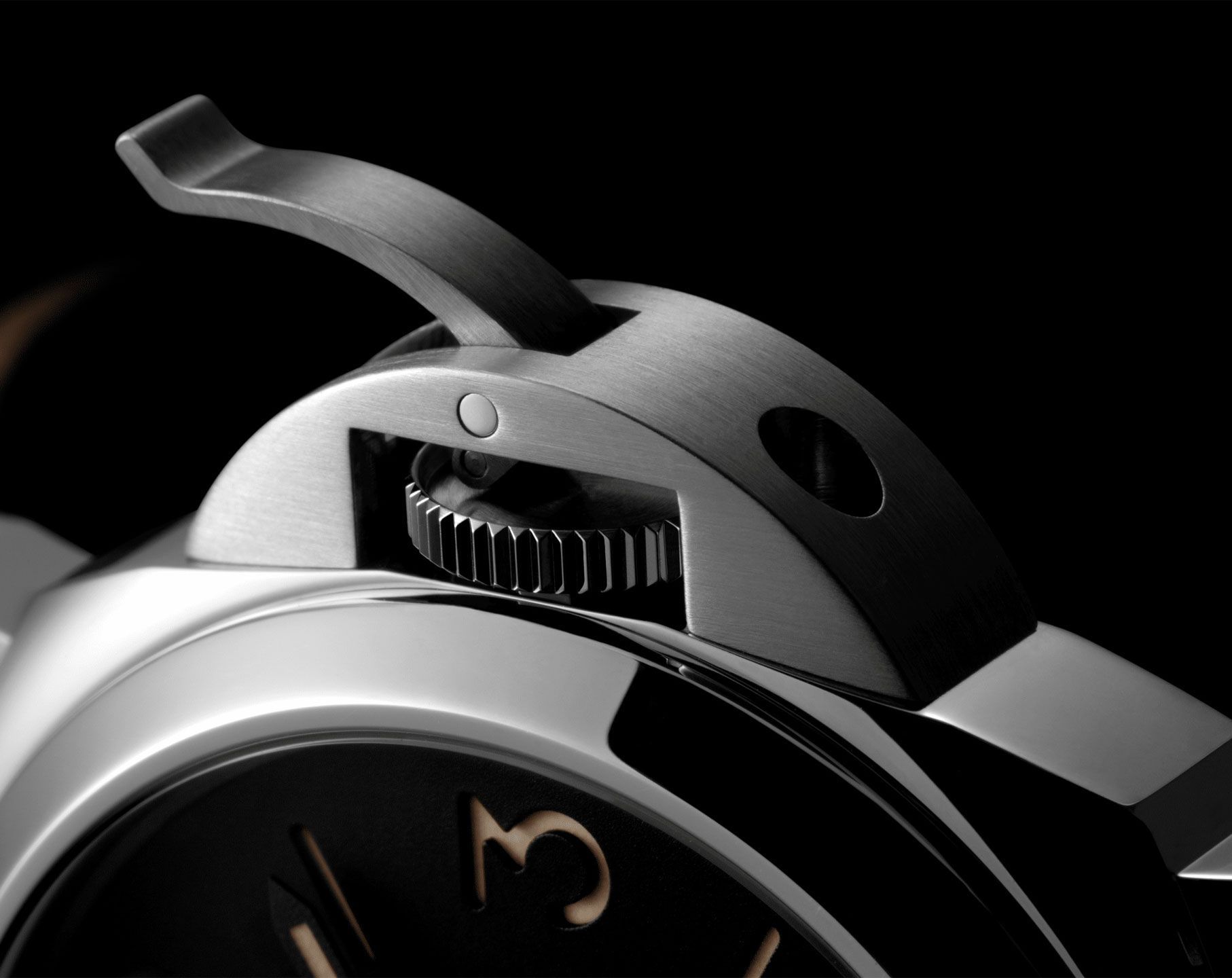 Panerai Luminor  Black Dial 44 mm Manual Winding Watch For Men - 5