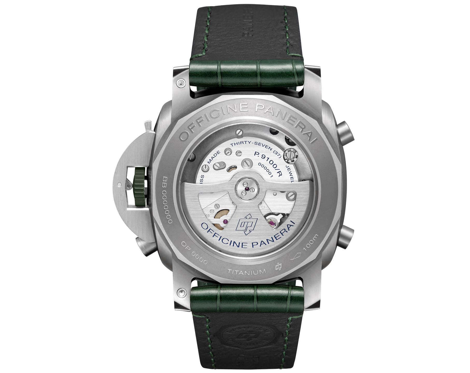 Panerai Luminor 47 mm Watch in Green Dial