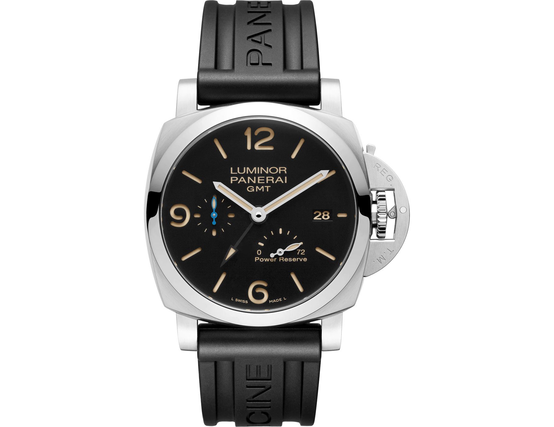 Panerai Luminor 44 mm Watch in Black Dial