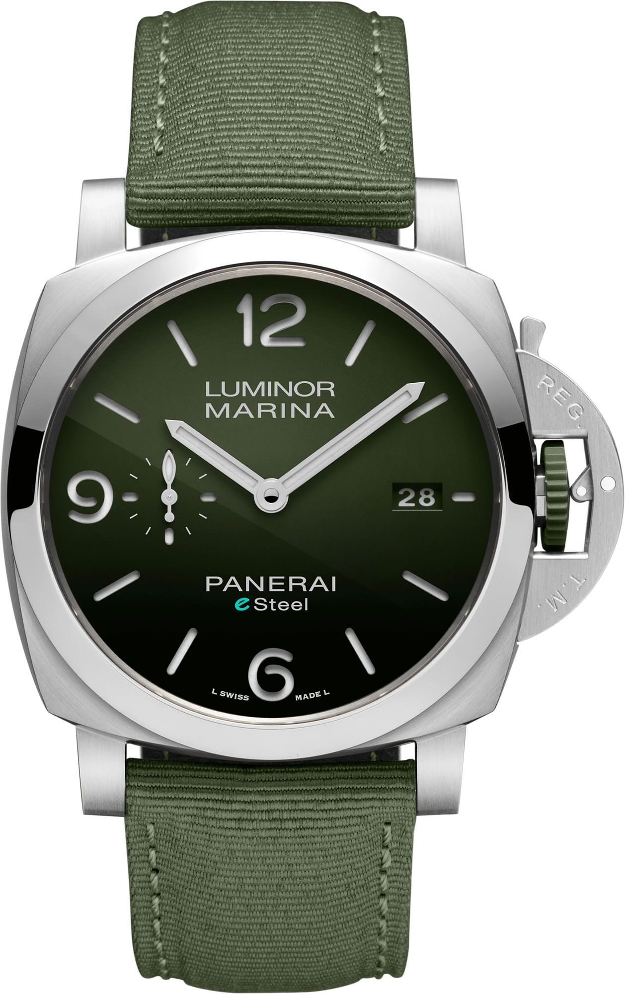 Panerai Luminor  Green Dial 44 mm Automatic Watch For Men - 1