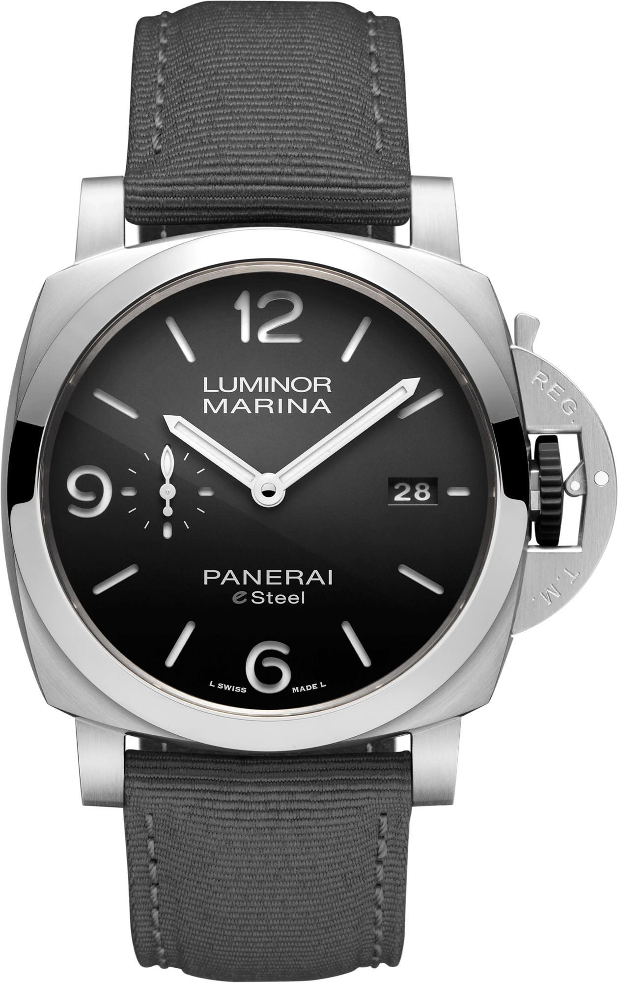 Panerai Luminor  Grey Dial 44 mm Automatic Watch For Men - 1