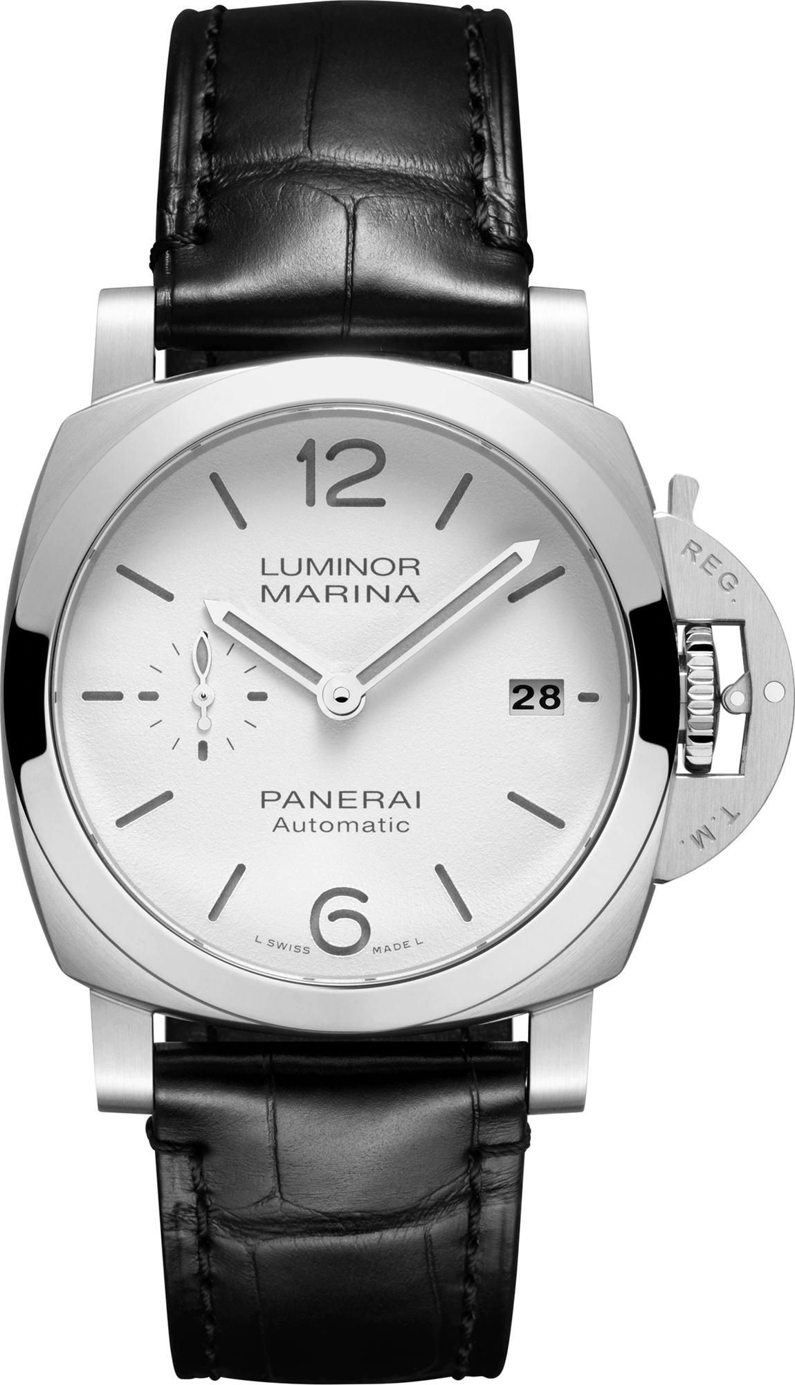 Panerai Luminor  White Dial 40 mm Automatic Watch For Men - 1