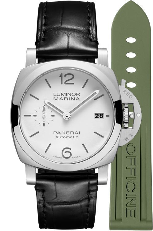 Panerai Luminor 40 mm Watch in White Dial